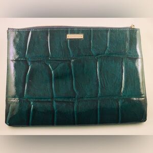 Kate Spade Patent Leather Crocodile Pattern Clutch